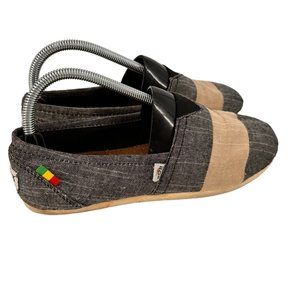 Bob Marley One Love Slip On Flats Gray/Beige Women's Size 9